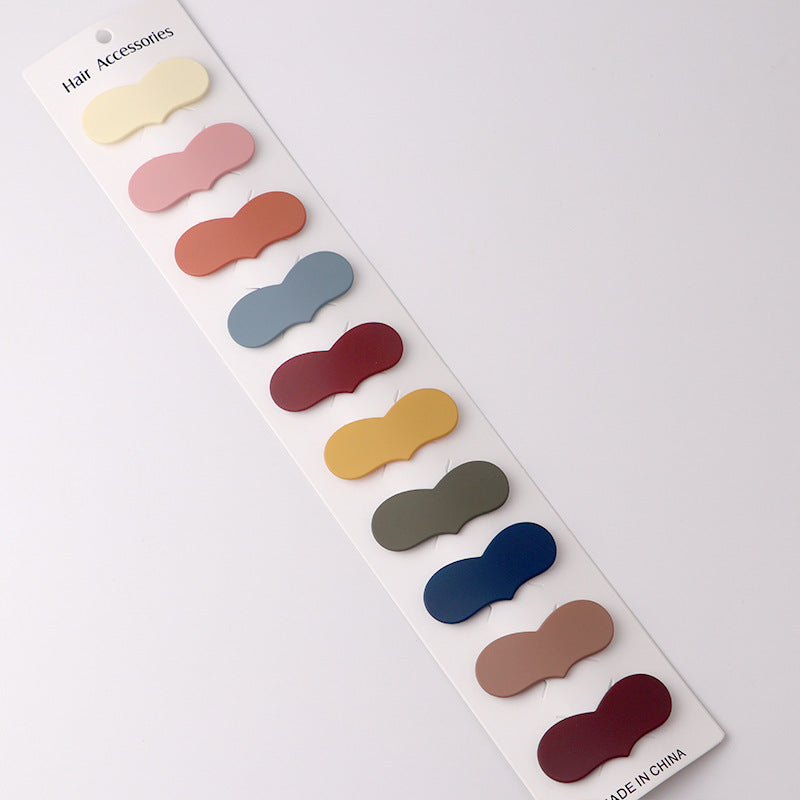 Pack Of 10 Color Kids Hair Clips Nordic Color