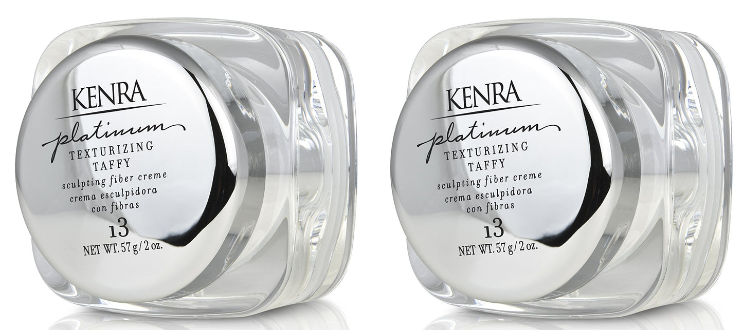 Kenra Professional Platinum Texturizing Taffy 13 | Styling Fiber Crème| Medium Hold | Details & Smooths Styles | Superior Control for Sculpting Short & Long Hairstyles | All Hair Types | 2 fl. Oz