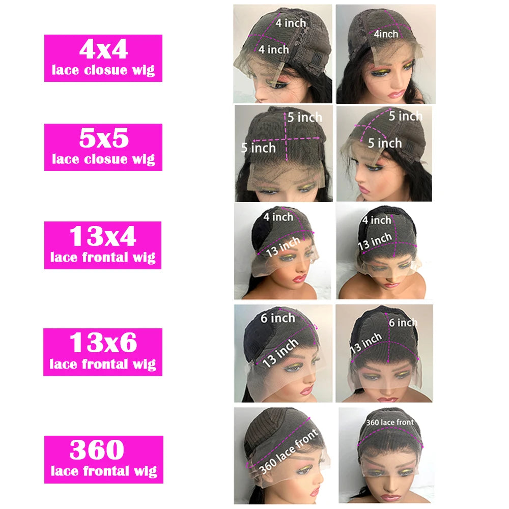 40" Body Wave HD Lace Front Brazilian Human Hair Wig