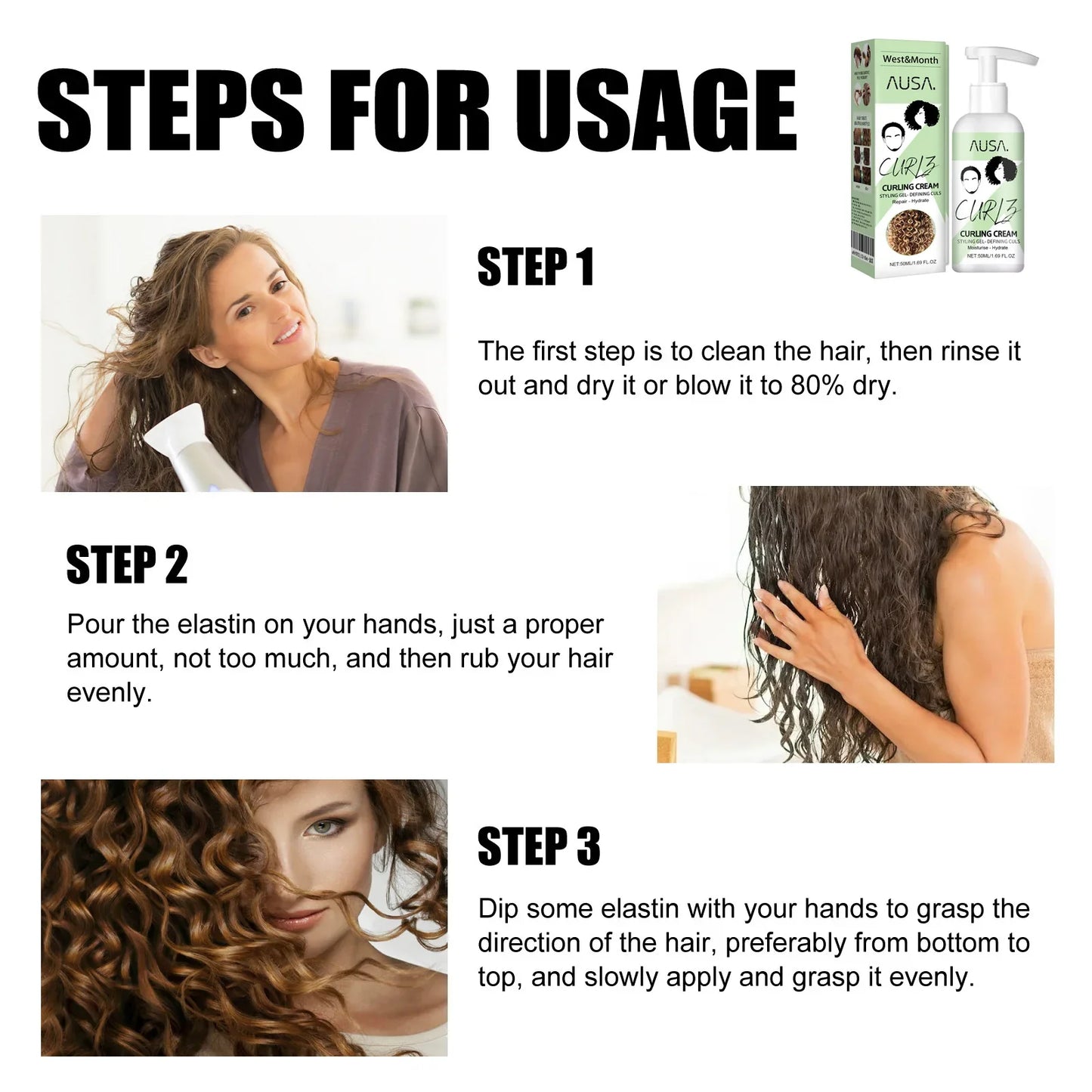 Curl Bouncer Moisturizing Curl Defining Volume Bouncing Strengthening Hair Smoothing Frizz Conditioning