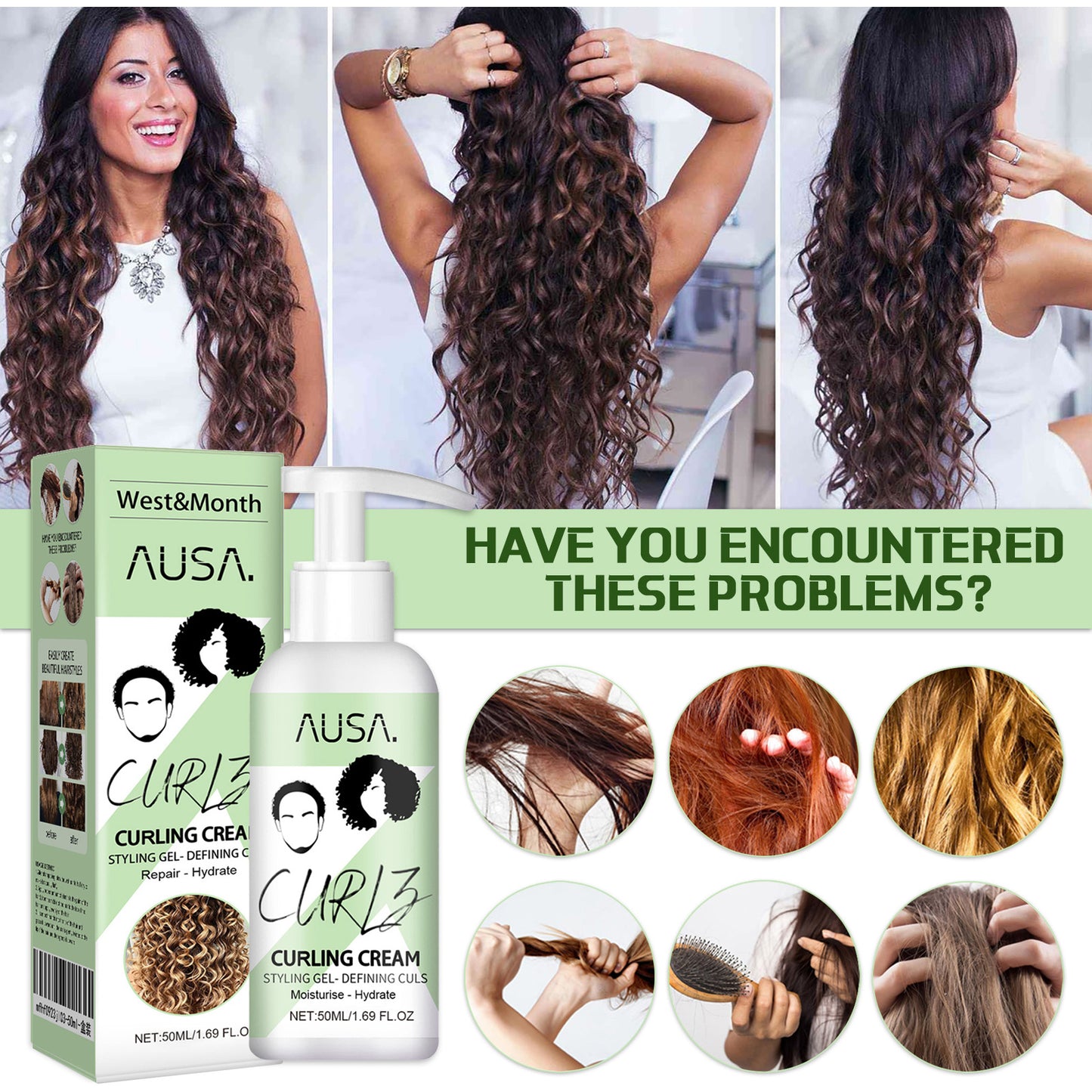 Curl Bouncer Moisturizing Curl Defining Volume Bouncing Strengthening Hair Smoothing Frizz Conditioning