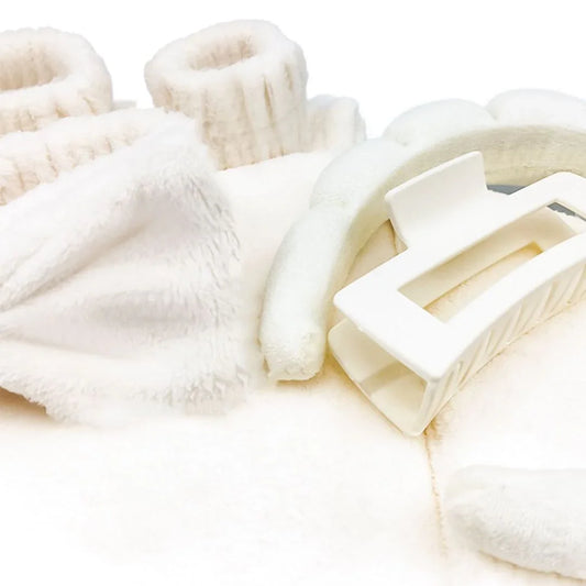 Head Clasp, Hair Dryer Hat Bracelet Hair Tie Headband Seven-piece Set Grab Clip Rice