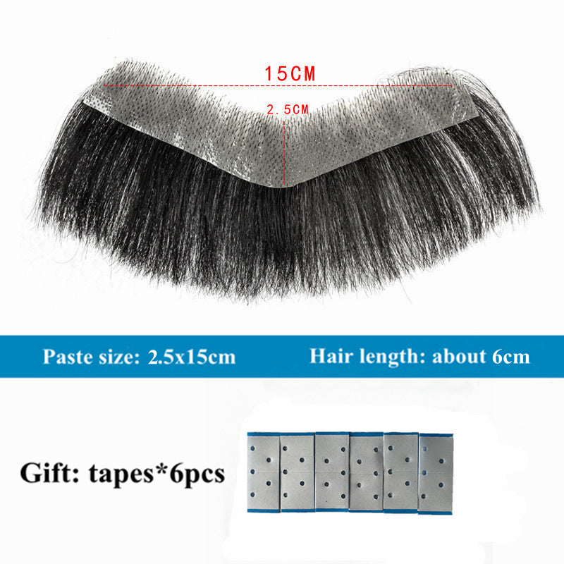 Men's Toupee Human Short Hair Piece Patch For V Style