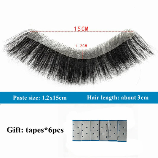 Men's Toupee Human Short Hair Piece Patch For V Style