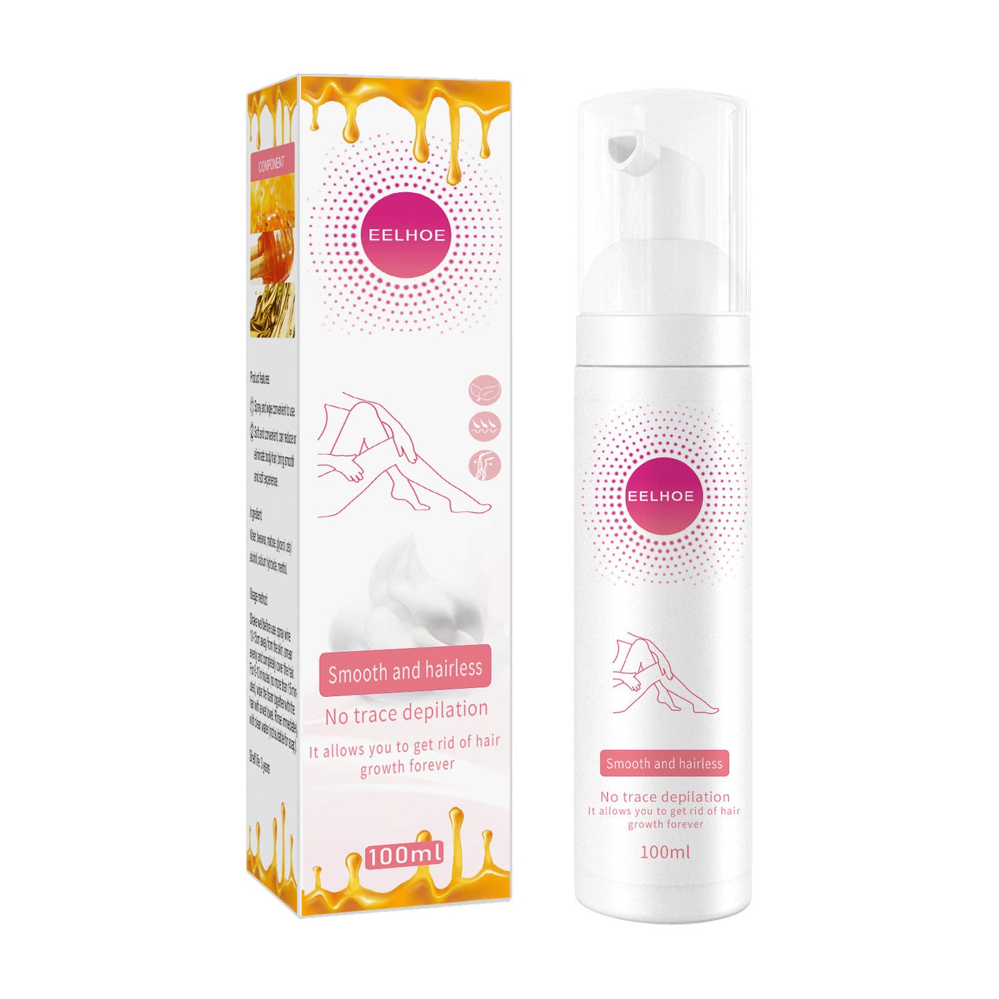 Honey Hair Removal Spray Removes All Over The Body