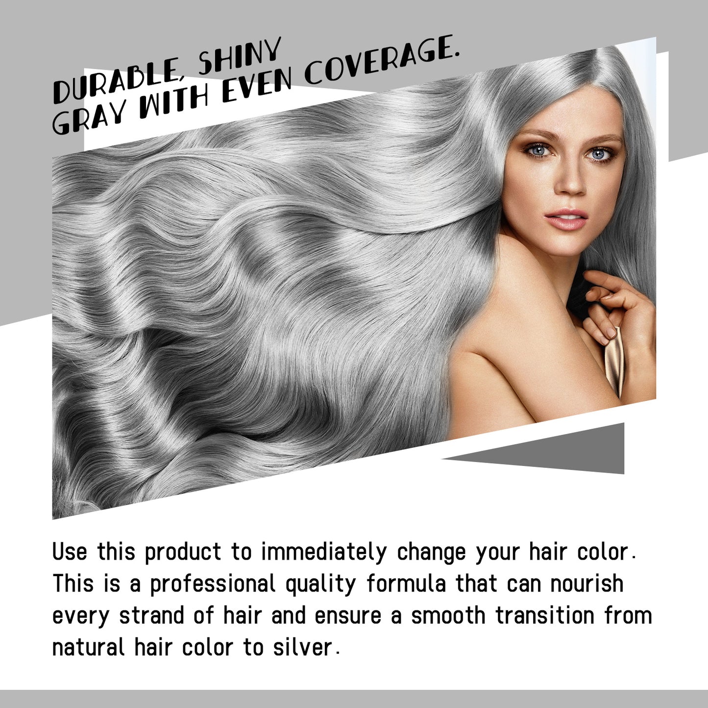 EELHOE Gray Hair Cream Natural Hair Color Long Lasting No Hair Damage Easy To Color Easy To Clean Tide Color Hairdresser