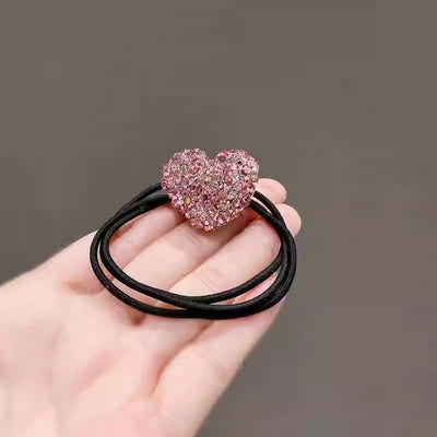 Women's Shiny Rhinestone Heart-shaped Hair Accessory Headband