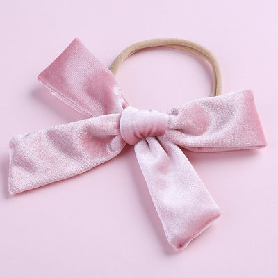 Kids Girls Nylon Bow Hair Band