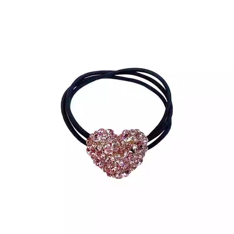 Women's Shiny Rhinestone Heart-shaped Hair Accessory Headband