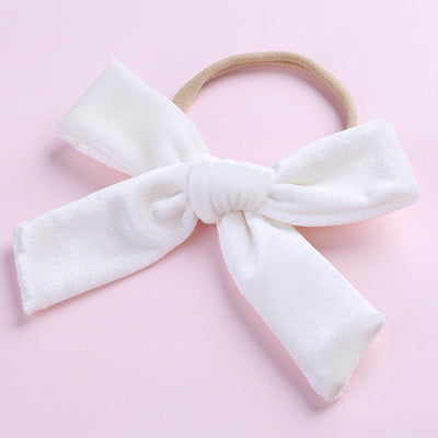 Kids Girls Nylon Bow Hair Band