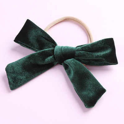 Kids Girls Nylon Bow Hair Band