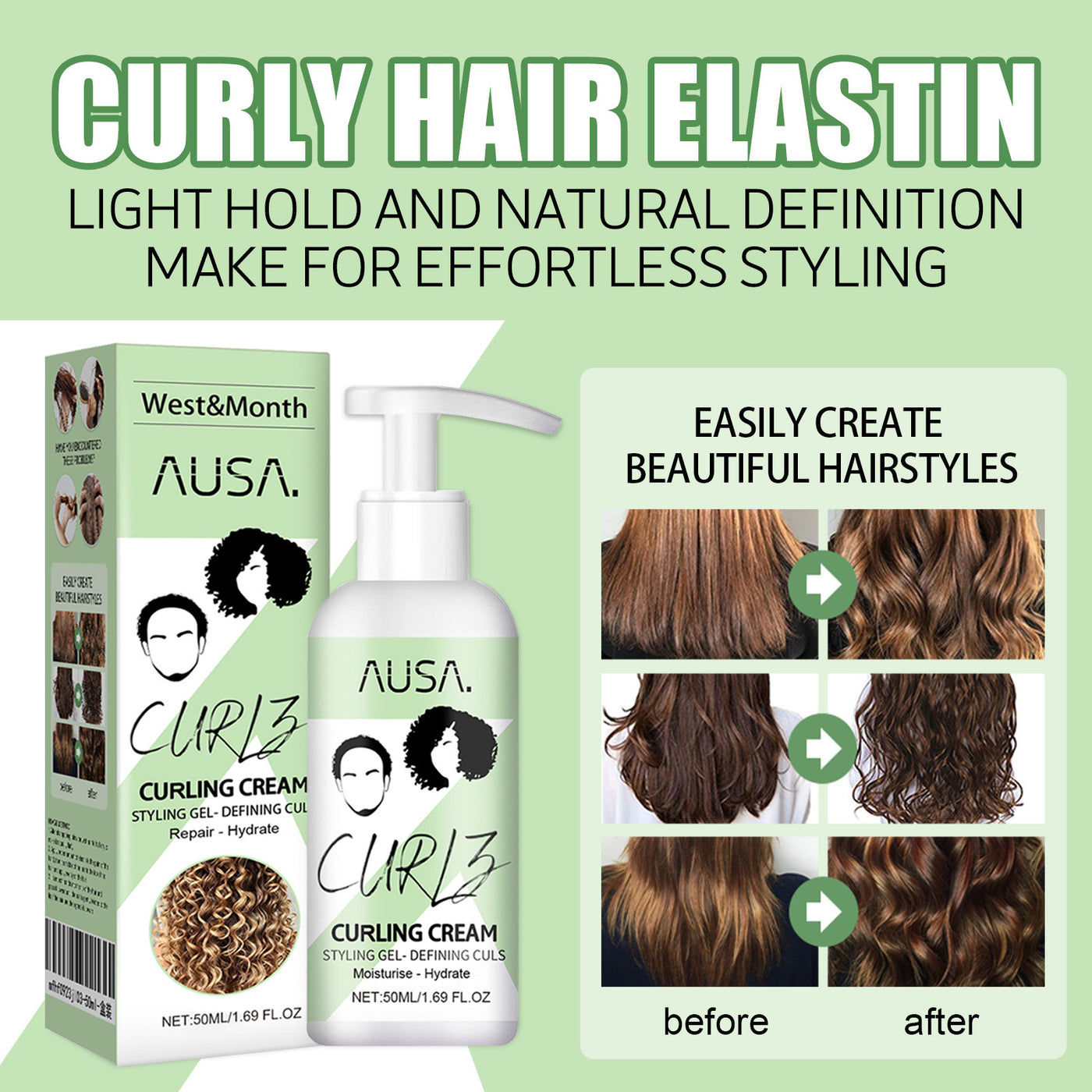 Curl Bouncer Moisturizing Curl Defining Volume Bouncing Strengthening Hair Smoothing Frizz Conditioning