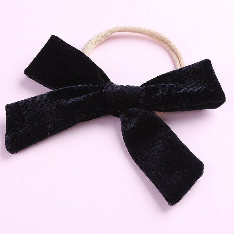 Kids Girls Nylon Bow Hair Band