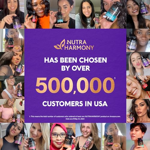 Biotin | Collagen | Keratin - Hair Growth Support, Skin & Nails - Women & Men | 60 Capsules