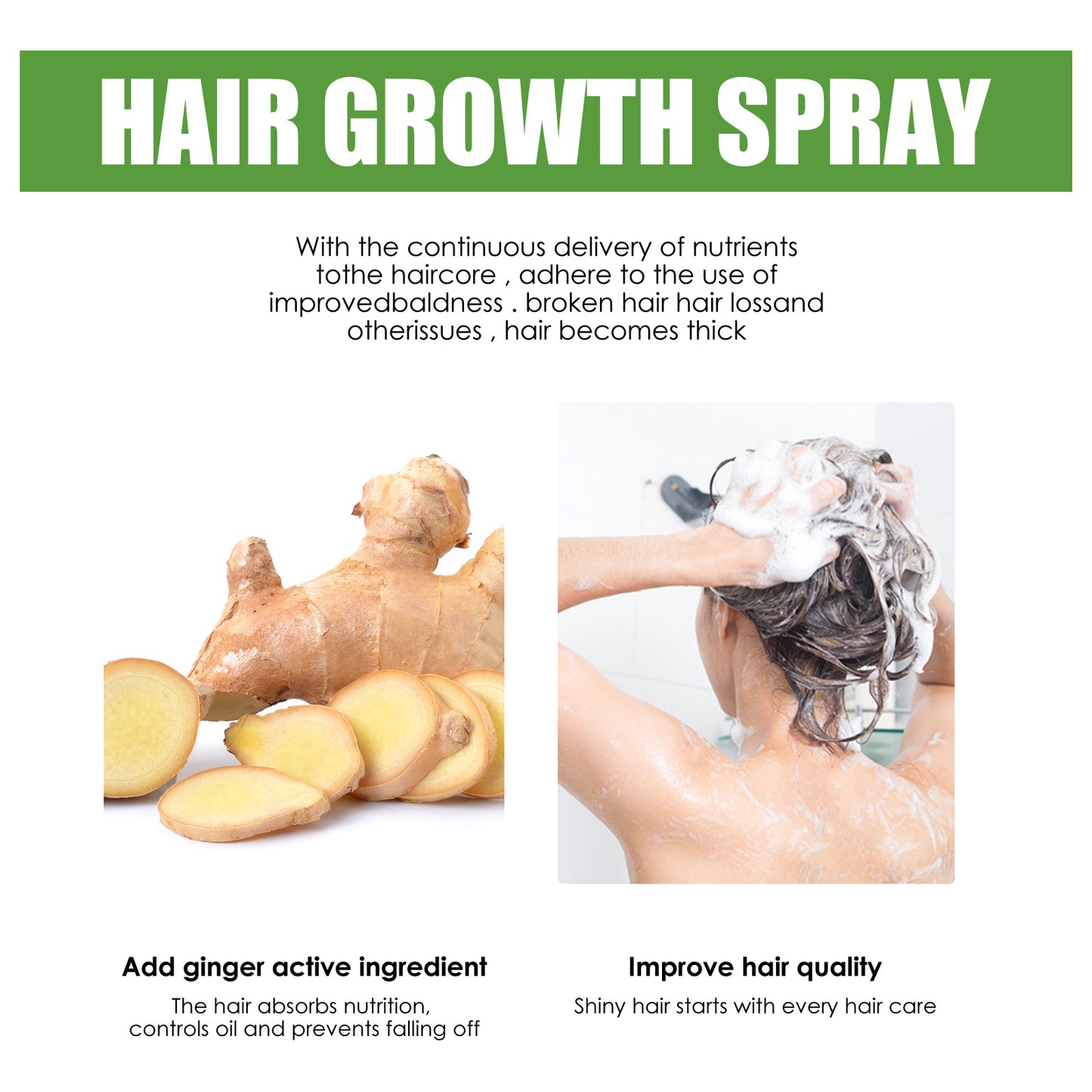 Hair Treatment, Strengthens Hair, Nourishes Root Growth And Thickens Scalp Massage Nutrient Solution