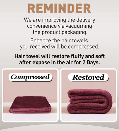 Hicober Microfiber Hair Towel, 3 Packs Hair Turbans for Wet Hair, Drying Hair Wrap Towels for Curly Hair Women Anti Frizz (Blue,Grey,Pink)