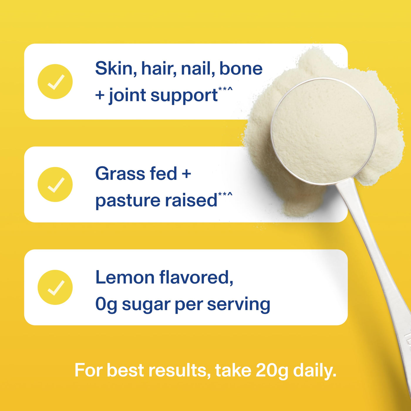 Vital Collagen Peptides Powder, Helps Support Hair, Skin, Nails, Bones and Joints - Vanilla 11.5 oz