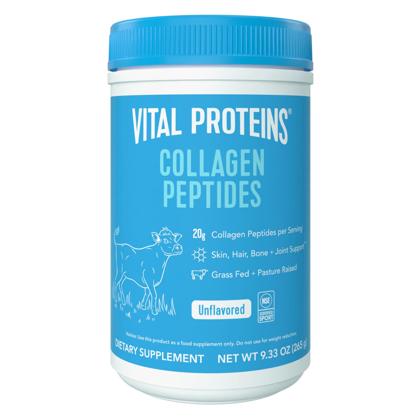 Vital Proteins Collagen Peptides Powder, Helps Support Healthy Hair, Skin, Nails, Bones and Joints - Vanilla 11.5 oz