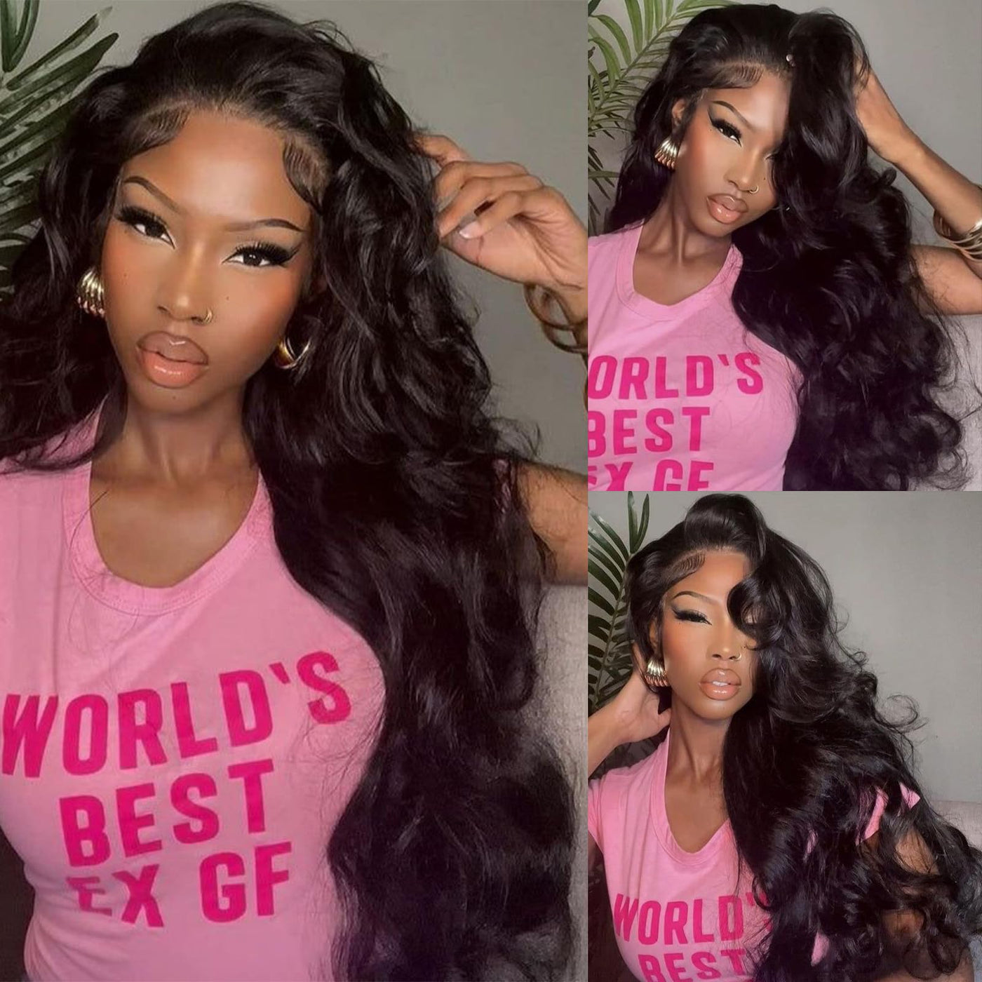 30 Inch Honey Blonde Ombre 13x6 Lace Front Wigs Human Hair 200% Density Highlight Body Wave HD Lace Front Wigs Human Hair Pre Plucked Glueless P4/27 Colored Honey Blonde Wig for Women