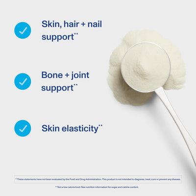 Vital Collagen Peptides Powder, Helps Support Hair, Skin, Nails, Bones and Joints - Vanilla 11.5 oz