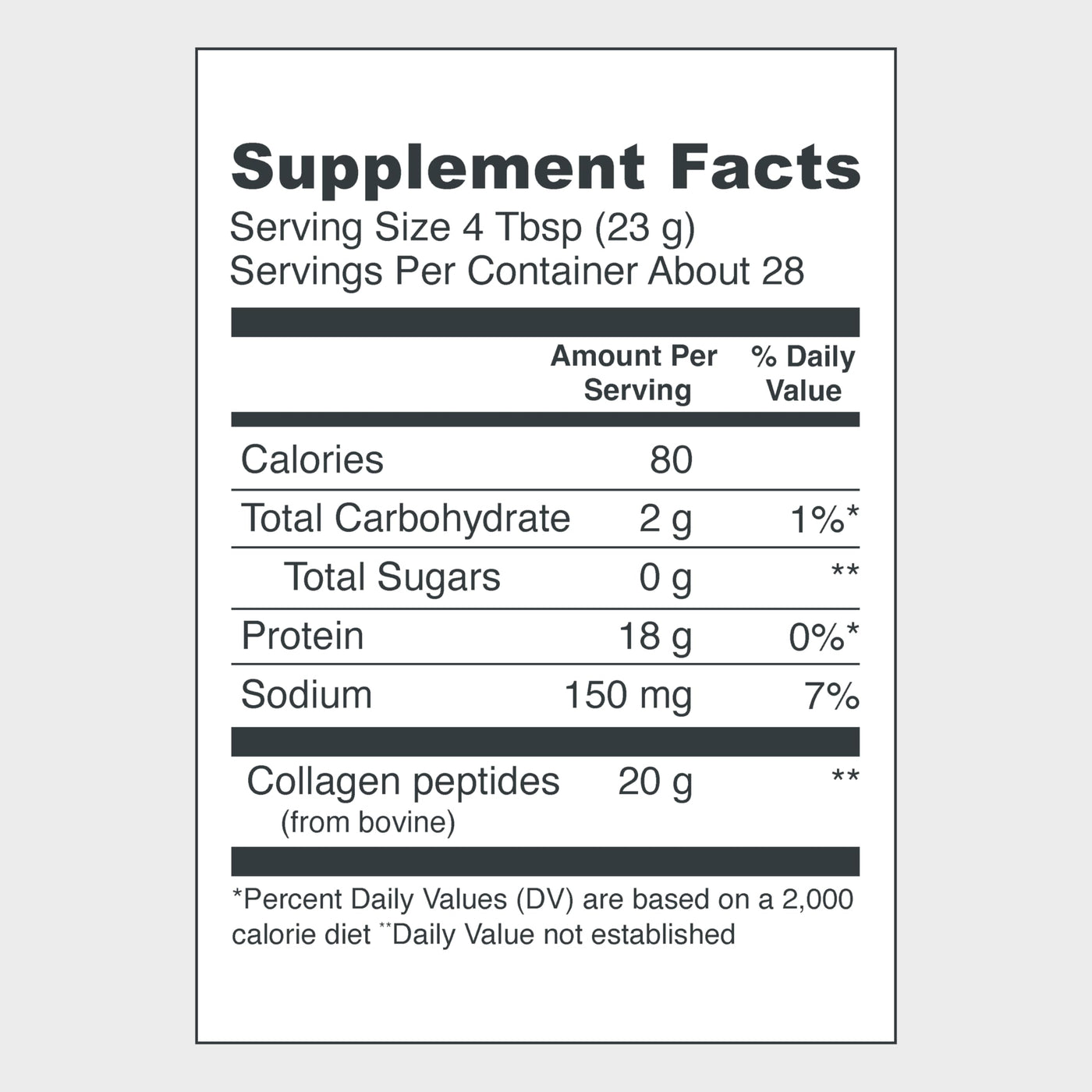 Vital Collagen Peptides Powder, Helps Support Hair, Skin, Nails, Bones and Joints - Vanilla 11.5 oz