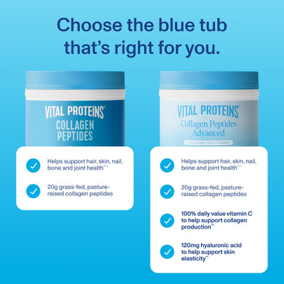 Vital Collagen Peptides Powder, Helps Support Hair, Skin, Nails, Bones and Joints - Vanilla 11.5 oz