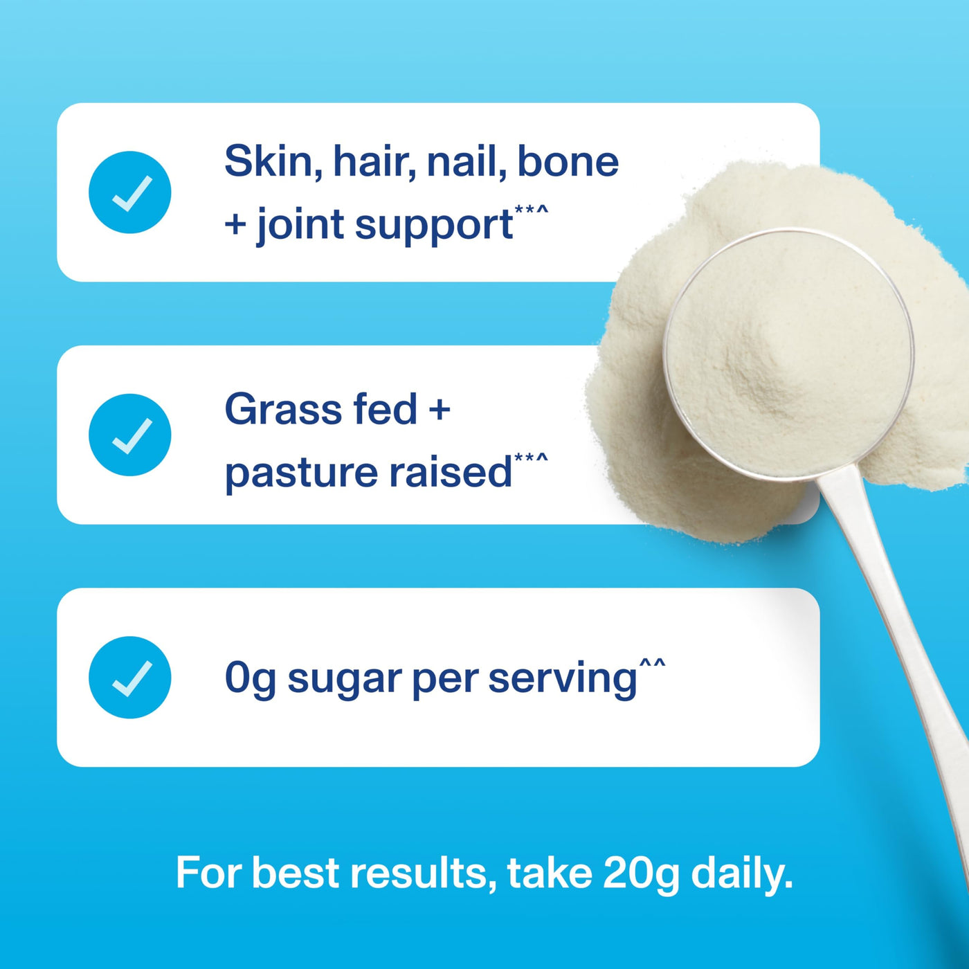 Vital Collagen Peptides Powder, Helps Support Hair, Skin, Nails, Bones and Joints - Vanilla 11.5 oz