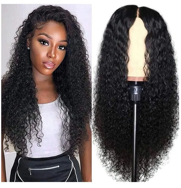 Hair Front Wig Womens Brazilian Human Long Curly Lace Wavy Hair Wigs US