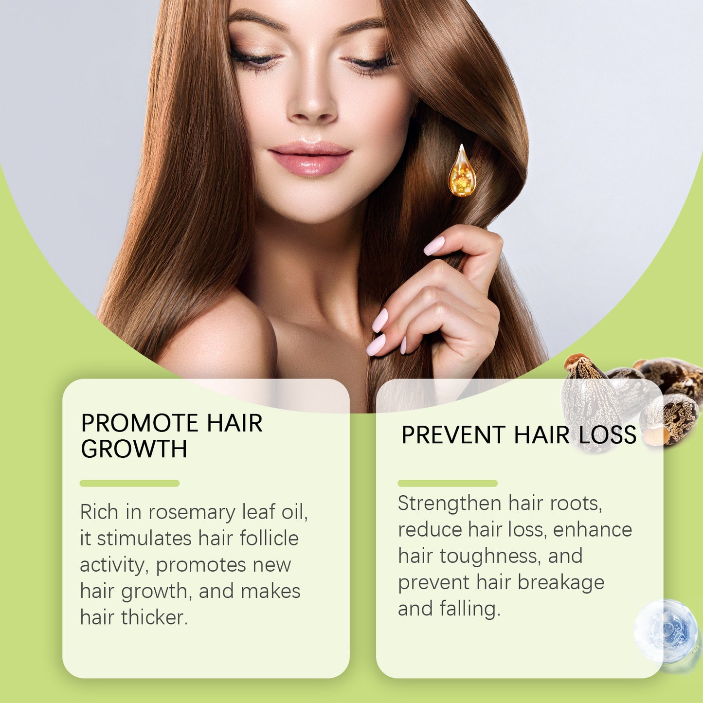 Herbal Hair Oil Hydrates, Moisturizes, Nourishes The Scalp, Improves Dryness, Frizz And Hair Treatment