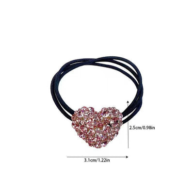 Women's Shiny Rhinestone Heart-shaped Hair Accessory Headband