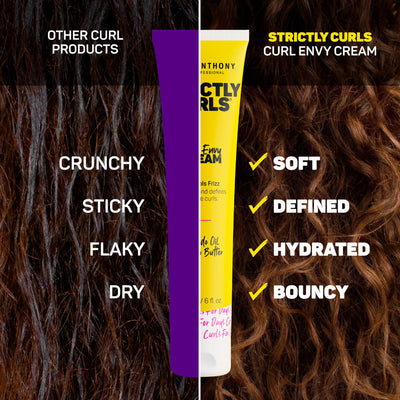 Marc Anthony Curl Defining & Enhancing Lotion, Strictly Curls - Moisturizing Detangler with Vitamin E & Silk Protein for Long-Lasting Frizz-Free - Bounce & Shine For Wavy, Dry or Damaged Hair