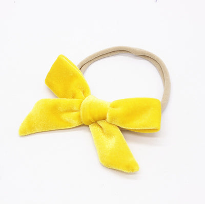 Kids Girls Nylon Bow Hair Band