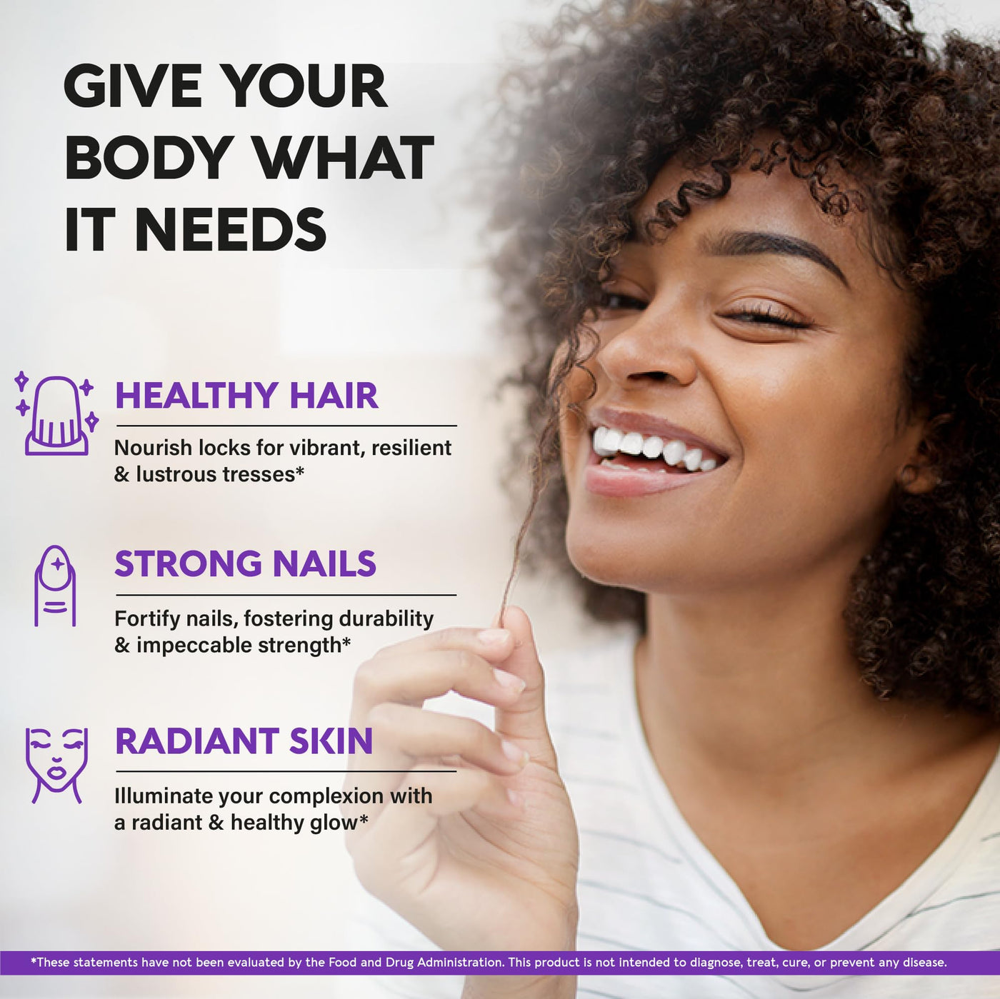 Biotin | Collagen | Keratin - Hair Growth Support, Skin & Nails - Women & Men | 60 Capsules