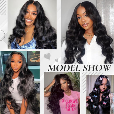 30 Inch Honey Blonde Ombre 13x6 Lace Front Wigs Human Hair 200% Density Highlight Body Wave HD Lace Front Wigs Human Hair Pre Plucked Glueless P4/27 Colored Honey Blonde Wig for Women