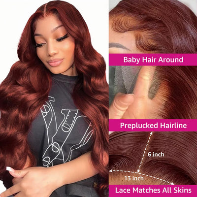 30 Inch Honey Blonde Ombre 13x6 Lace Front Wigs Human Hair 200% Density Highlight Body Wave HD Lace Front Wigs Human Hair Pre Plucked Glueless P4/27 Colored Honey Blonde Wig for Women