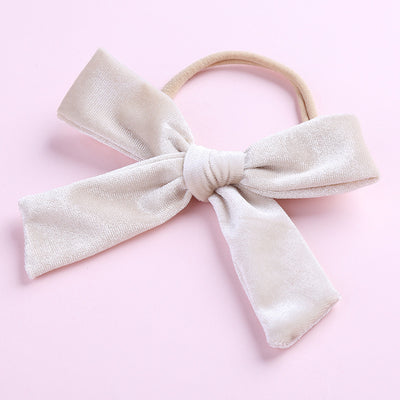 Kids Girls Nylon Bow Hair Band