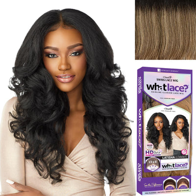 Sensationnel What lace 13x6 wigs - latisha synthetic wig cloud 9 with preplucked hairline hd lace - Whatlace Latisha (1 JETBLACK)