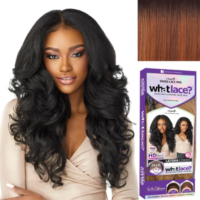 Sensationnel What lace 13x6 wigs - latisha synthetic wig cloud 9 with preplucked hairline hd lace - Whatlace Latisha (1 JETBLACK)