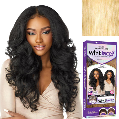 Sensationnel What lace 13x6 wigs - latisha synthetic wig cloud 9 with preplucked hairline hd lace - Whatlace Latisha (1 JETBLACK)