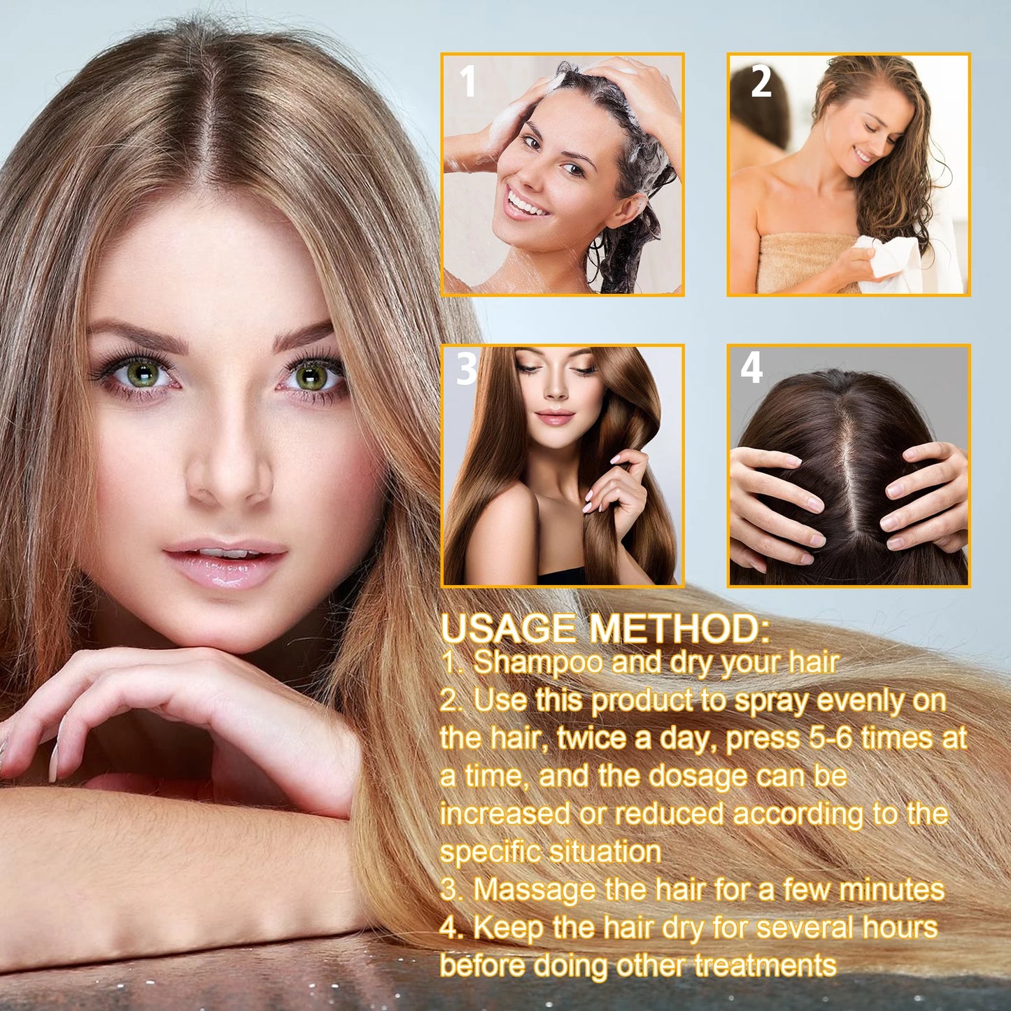 Biotin Hair Strengthening Spray for Thicker Looking Hair