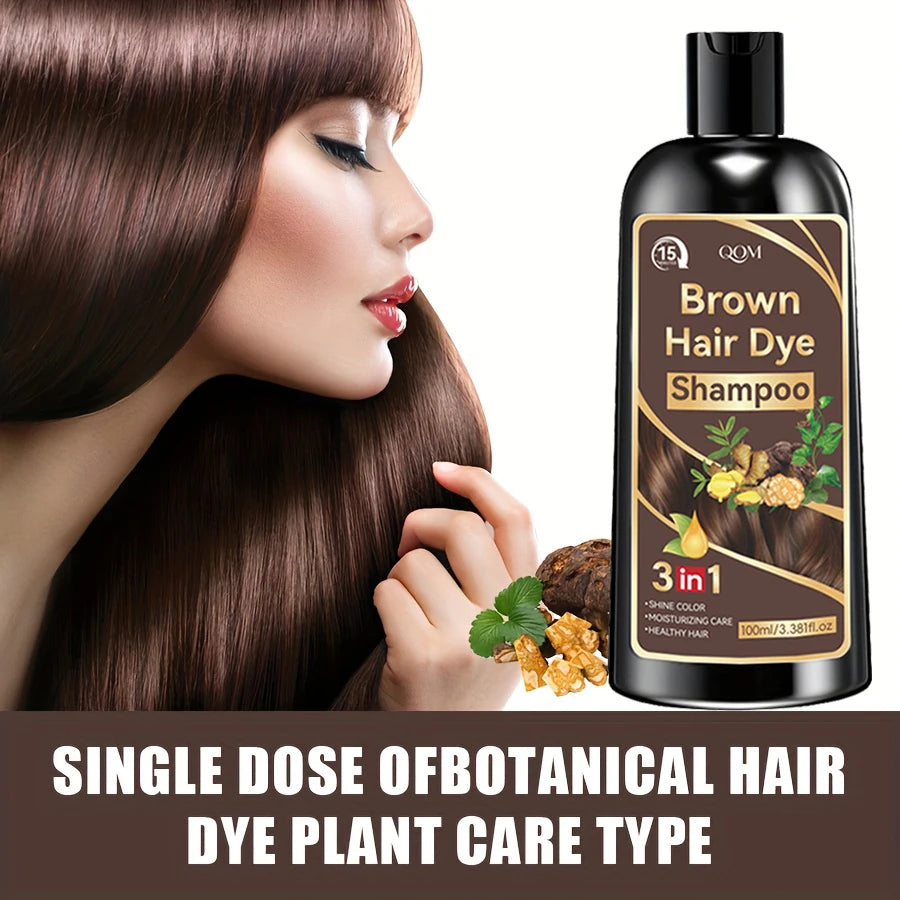 Rosemary & Ginger Black Hair Color Shampoo 3-in-1