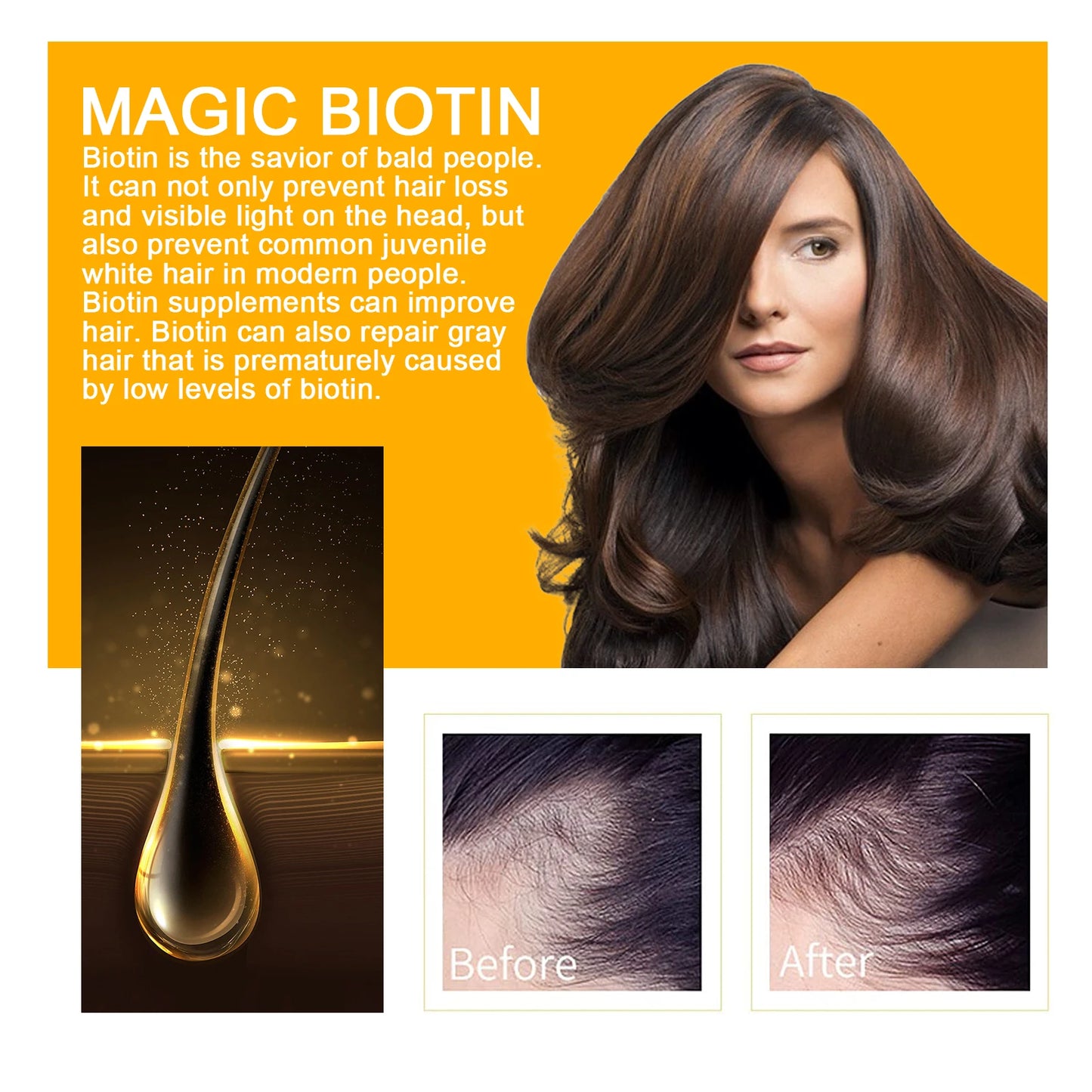 Biotin Hair Strengthening Spray for Thicker Looking Hair