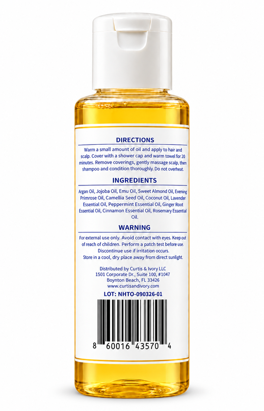 Curtis & Ivory Nourishing Hair Treatment Oil – 4 fl oz