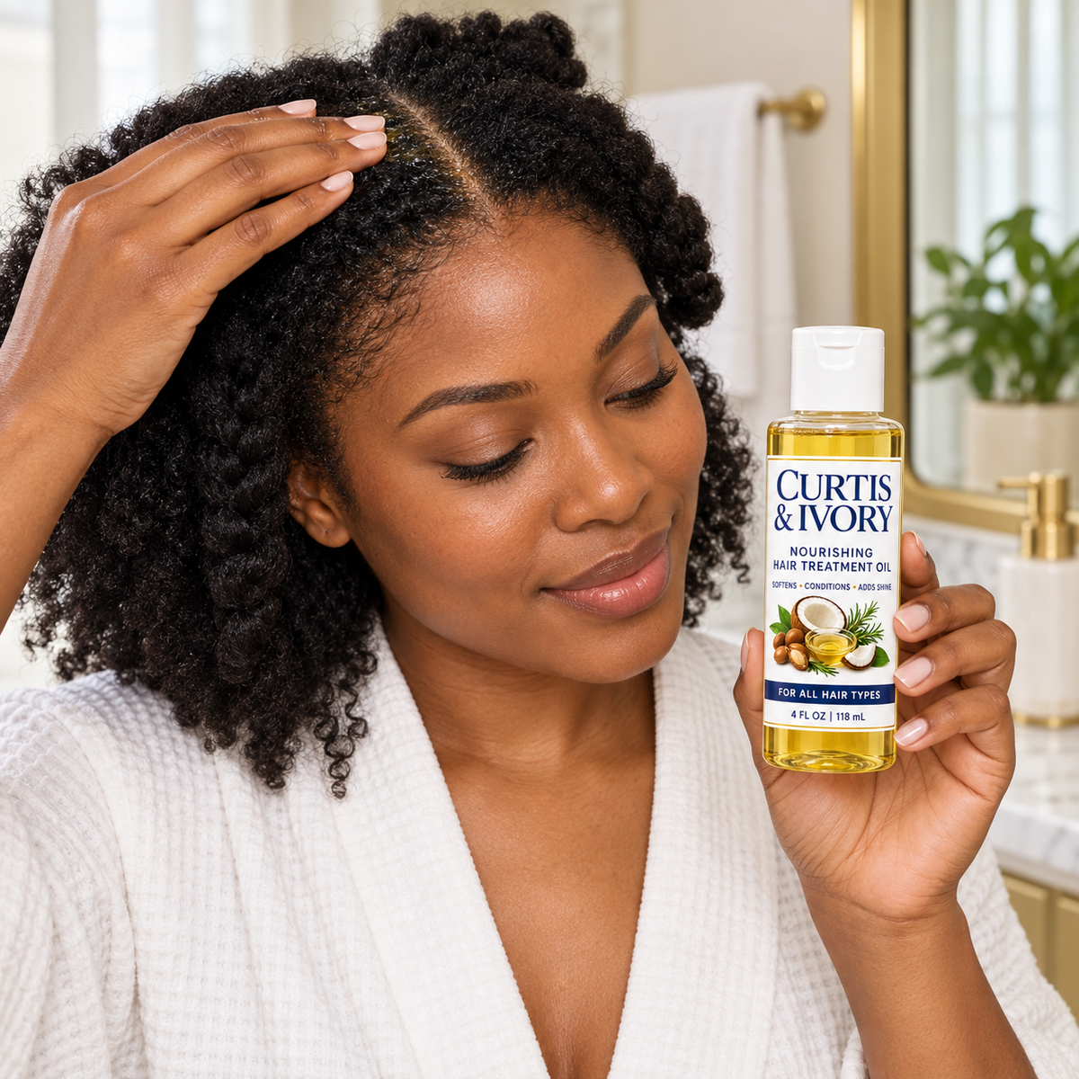 Curtis & Ivory Nourishing Hair Treatment Oil – 4 fl oz