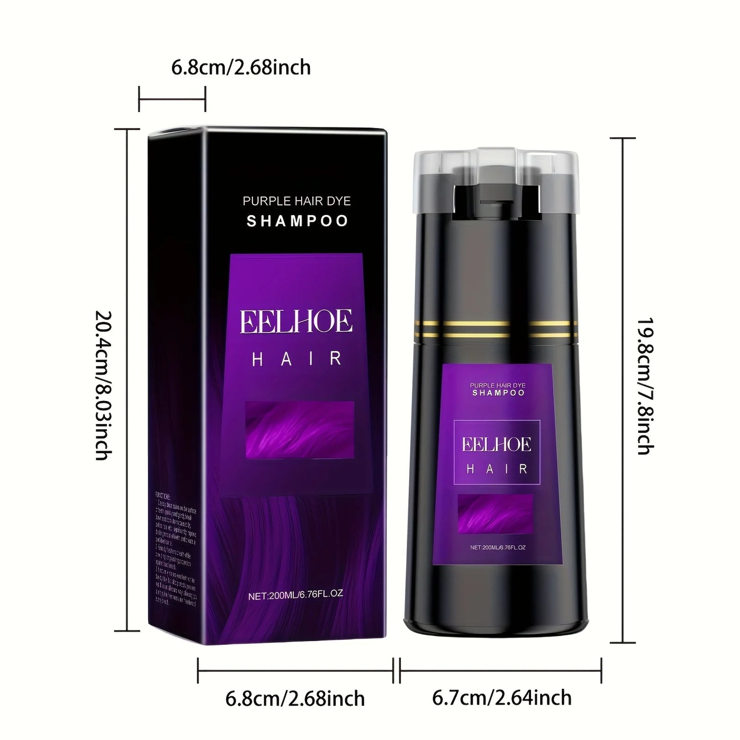 Purple Hair Color Shampoo 3-in-1 with Glycerin