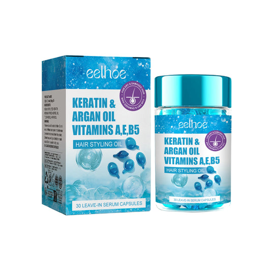 Keratin & Argan Oil Hair Serum for Smooth Shiny Hair