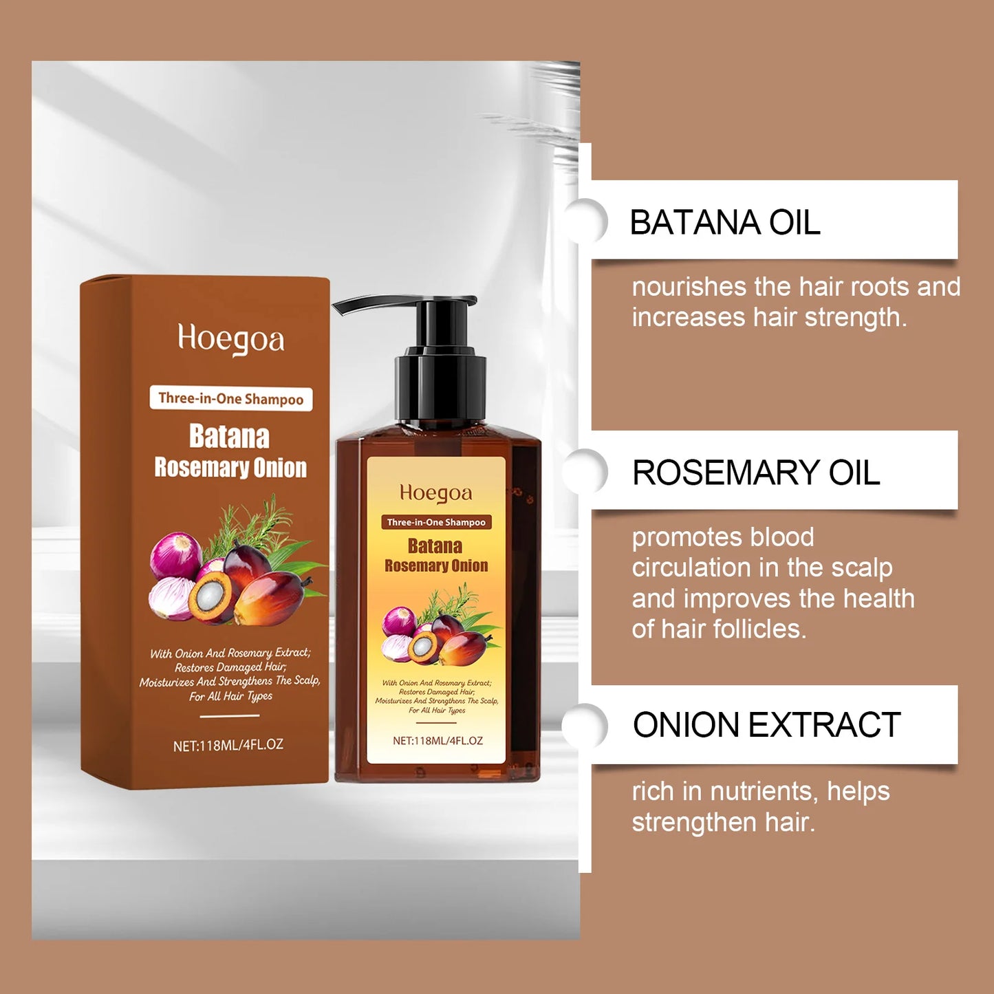 3-in-1 Nourishing Shampoo for Soft & Healthy Hair