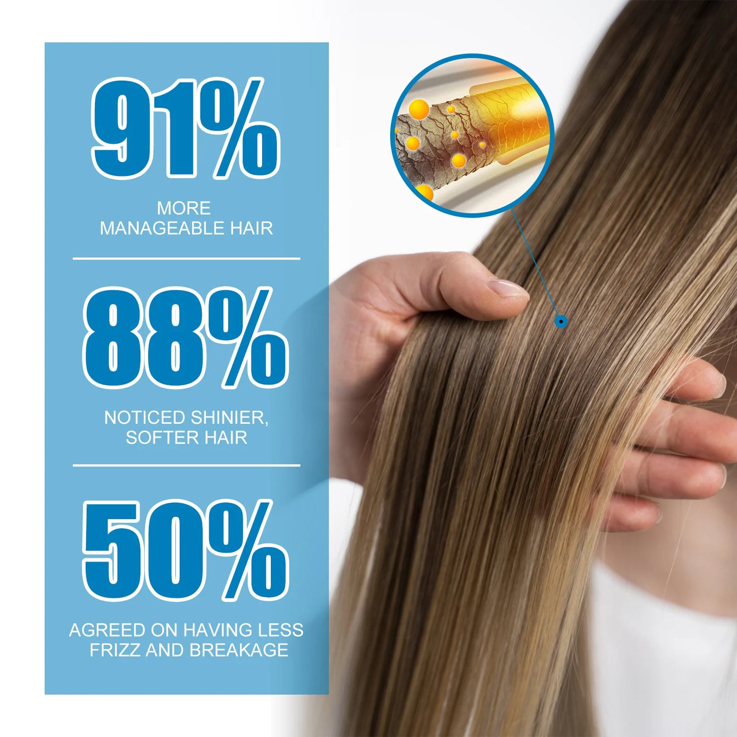 Keratin & Argan Oil Hair Serum for Smooth Shiny Hair