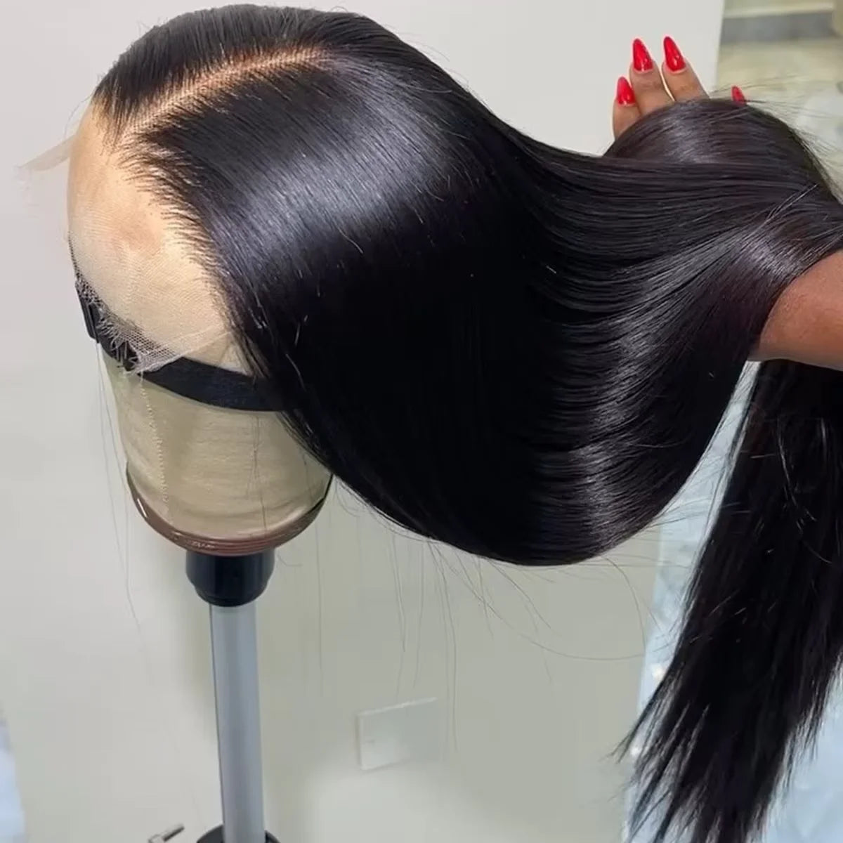 13x6 HD Lace Straight Raw Human Hair Wig 300% Density