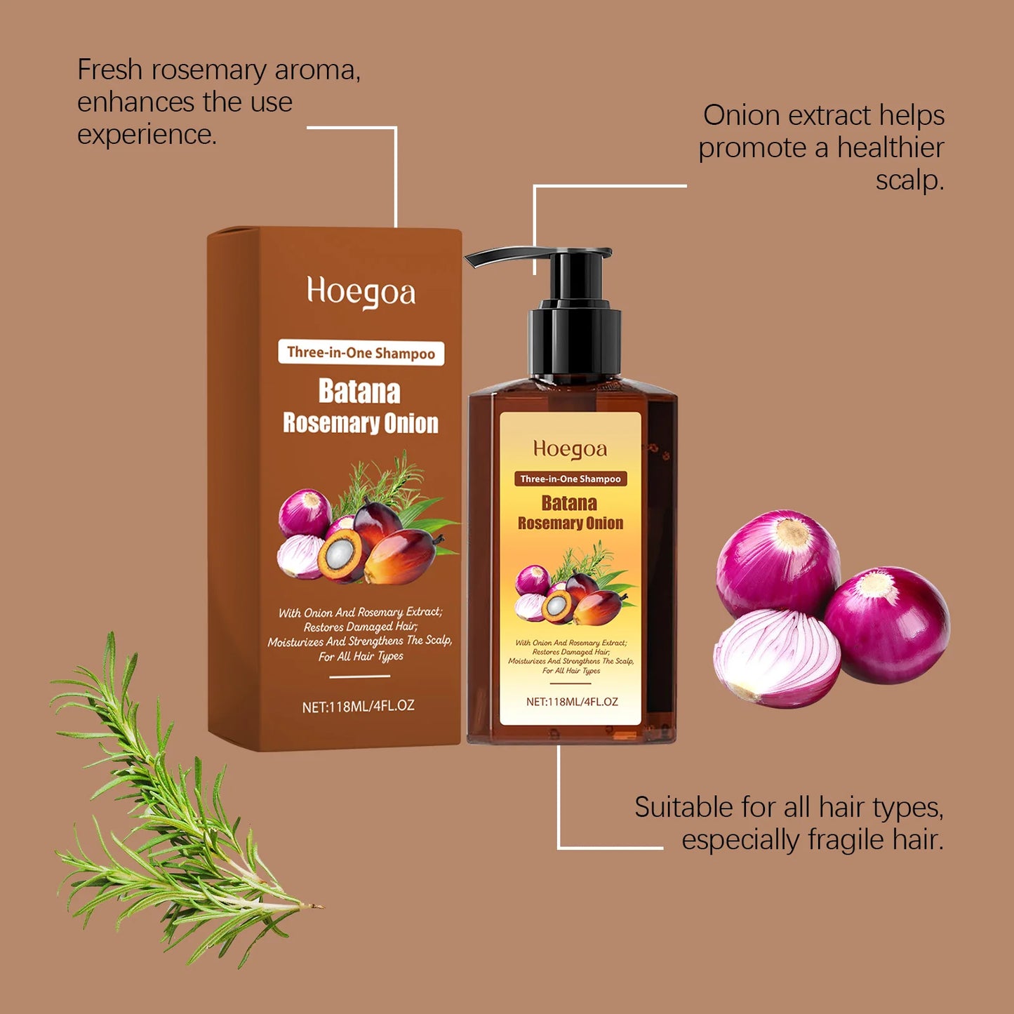 3-in-1 Nourishing Shampoo for Soft & Healthy Hair